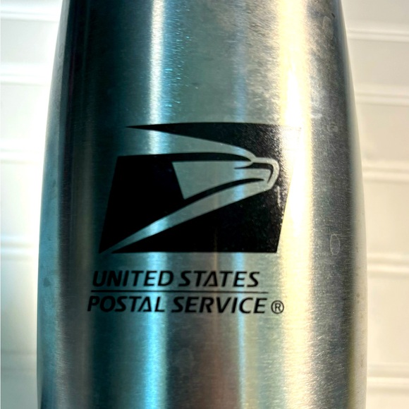 Sweda USPS Logo Stainless Drink Bottle 9" H x 2.5" dia. Pre owned Never Used - Picture 2 of 6